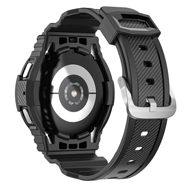 For Samsung Galaxy Watch4 44mm / Watch 5 44mm Replacement Band TPU Watch Strap with Case Cover