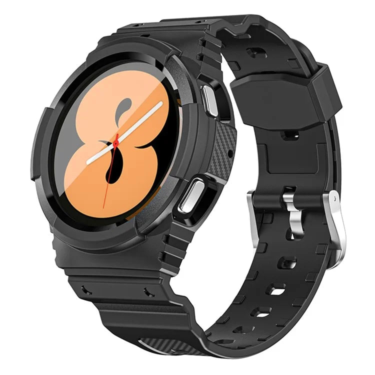 For Samsung Galaxy Watch4 44mm / Watch 5 44mm Replacement Band TPU Watch Strap with Case Cover