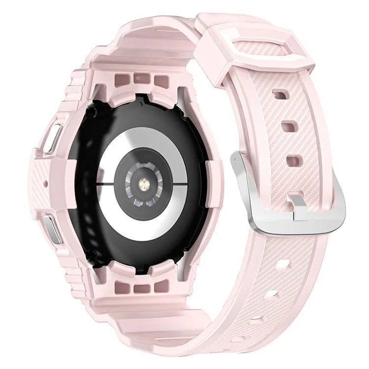 For Samsung Galaxy Watch4 44mm / Watch 5 44mm Replacement Band TPU Watch Strap with Case Cover