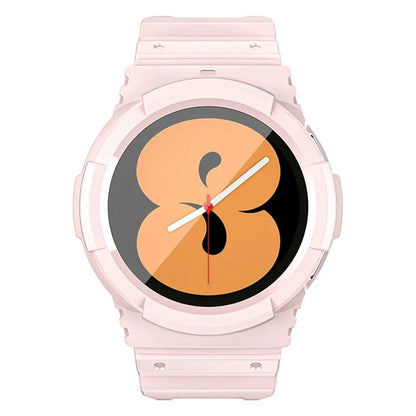 For Samsung Galaxy Watch4 44mm / Watch 5 44mm Replacement Band TPU Watch Strap with Case Cover