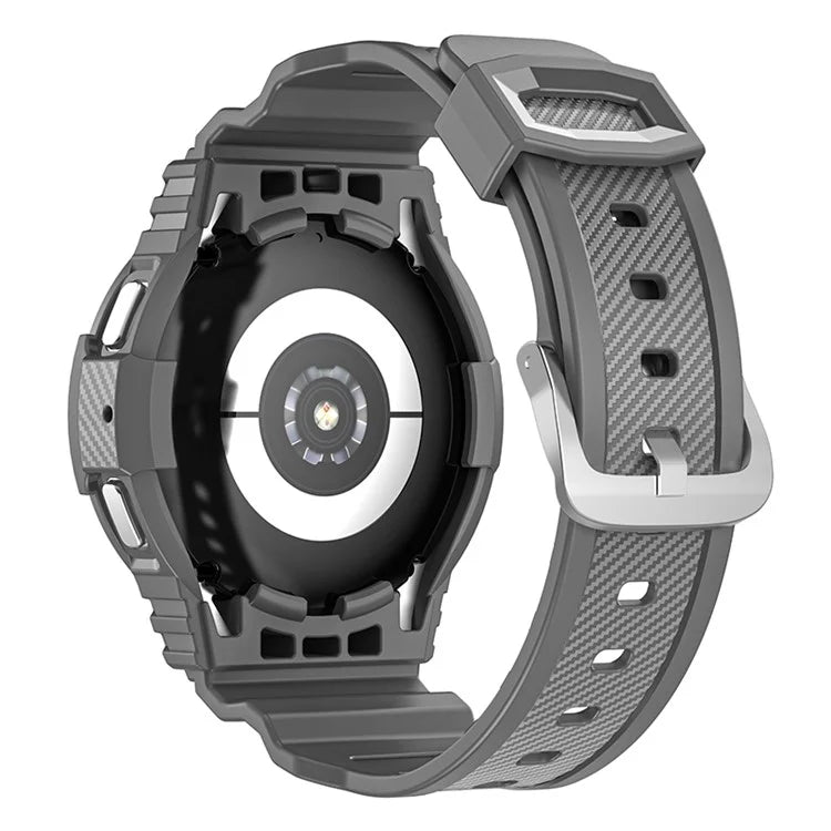 For Samsung Galaxy Watch4 44mm / Watch 5 44mm Replacement Band TPU Watch Strap with Case Cover