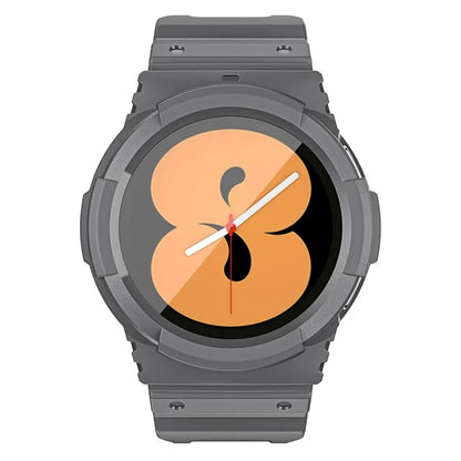 For Samsung Galaxy Watch4 44mm / Watch 5 44mm Replacement Band TPU Watch Strap with Case Cover