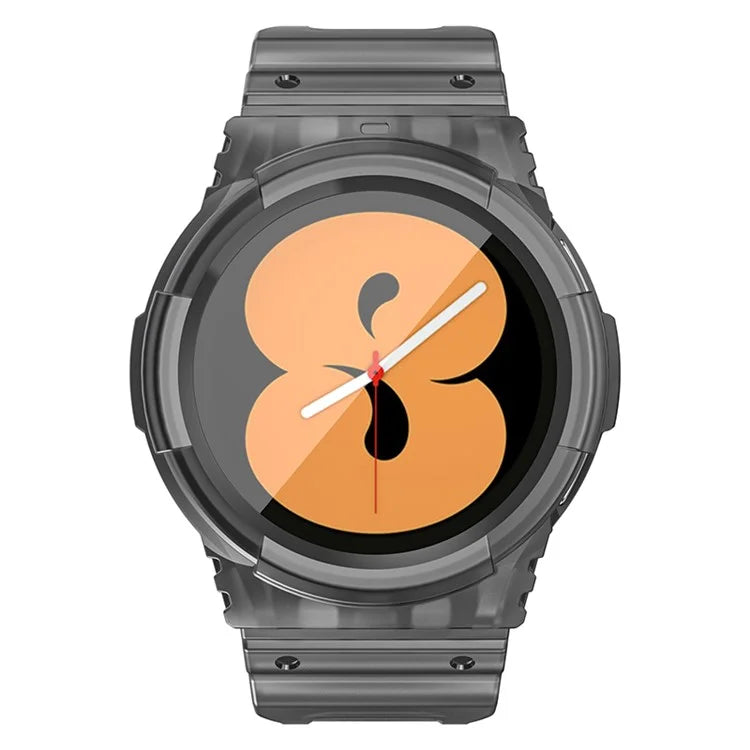 For Samsung Galaxy Watch4 44mm / Watch 5 44mm Replacement Band TPU Watch Strap with Case Cover