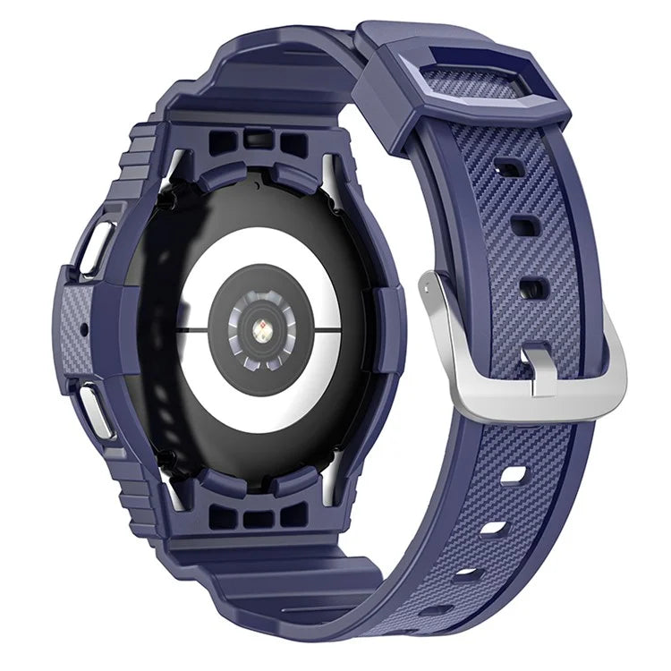 For Samsung Galaxy Watch4 44mm / Watch 5 44mm Replacement Band TPU Watch Strap with Case Cover