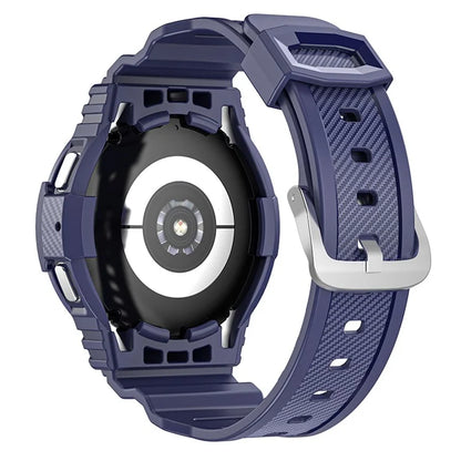For Samsung Galaxy Watch4 44mm / Watch 5 44mm Replacement Band TPU Watch Strap with Case Cover