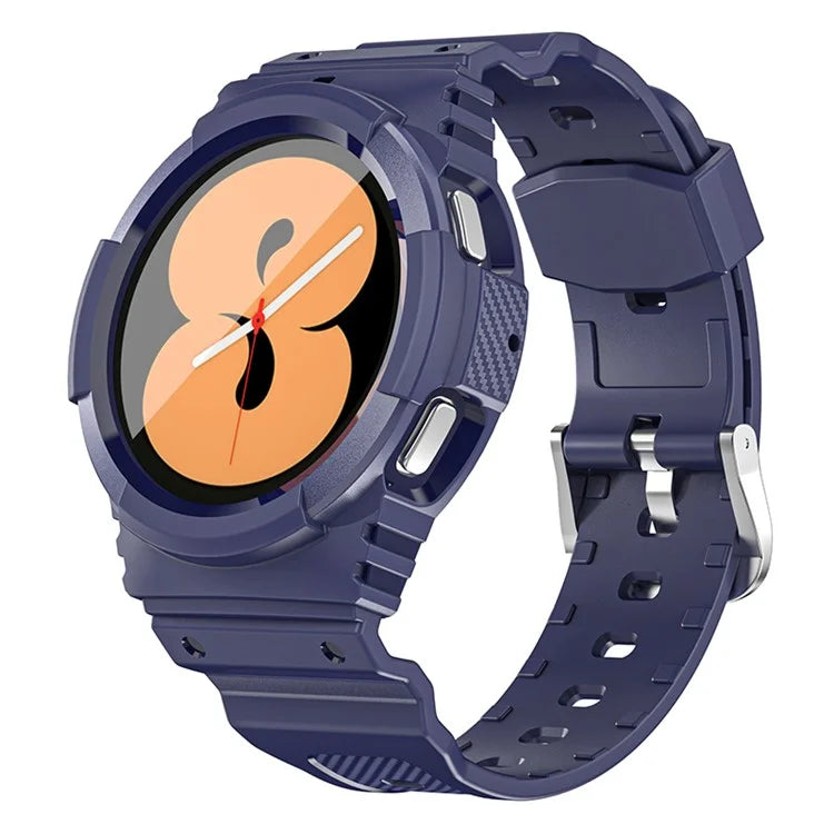 For Samsung Galaxy Watch4 44mm / Watch 5 44mm Replacement Band TPU Watch Strap with Case Cover
