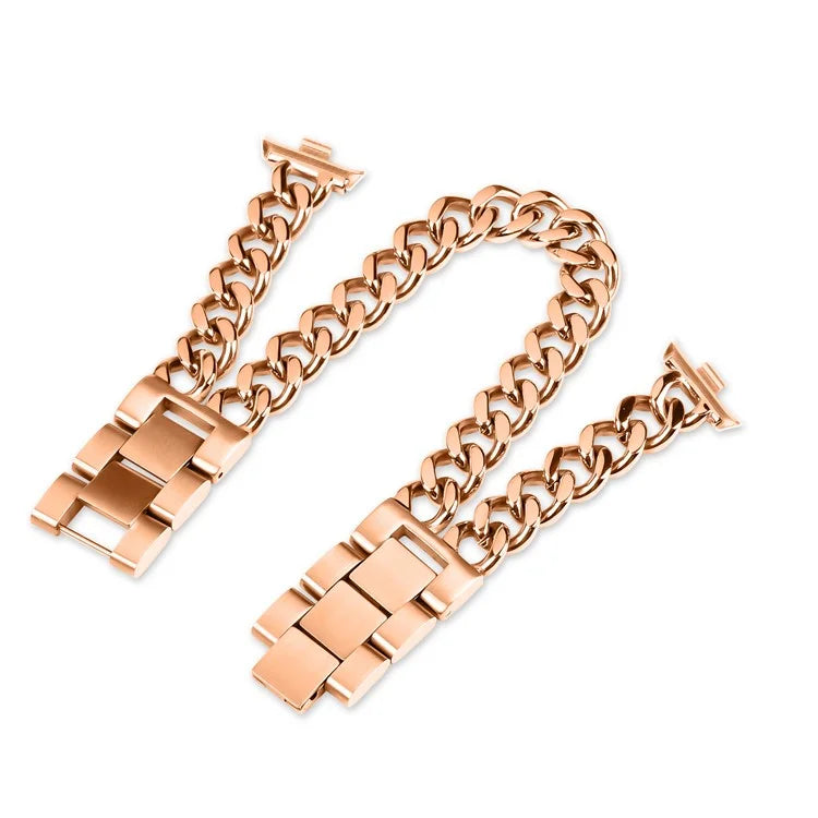 For Xiaomi Smart Band 8 Pro Double-Circle Band Stainless Steel Watch Strap