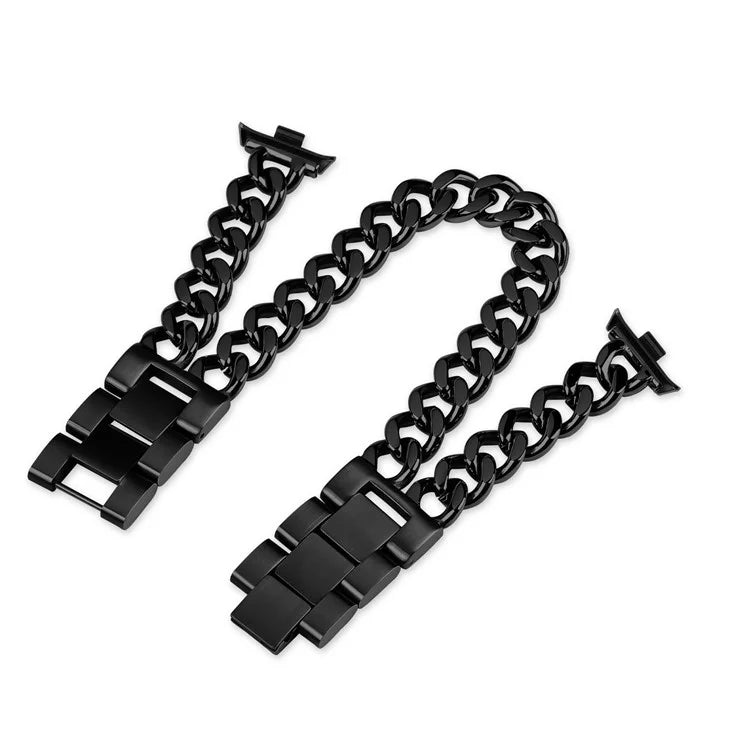 For Xiaomi Smart Band 8 Pro Double-Circle Band Stainless Steel Watch Strap