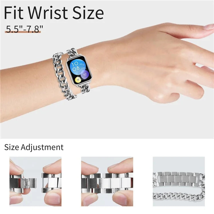 Wrist Band for Xiaomi Smart Band 8 Pro Stainless Steel Smartwatch Strap