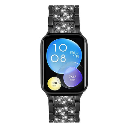 For Xiaomi Smart Band 8 Pro S-Shape Rhinestone Zinc Alloy Watch Strap Band