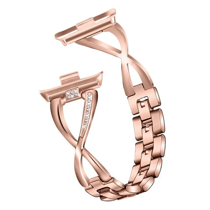 For Xiaomi Smart Band 8 Pro Zinc Alloy Rhinestone Decor Watch Strap