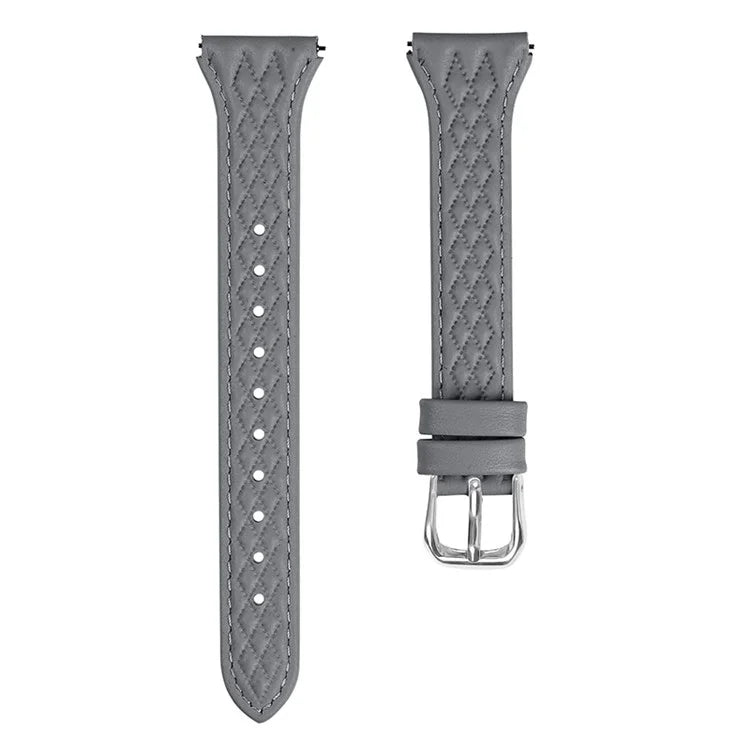For Motorola Moto 360 42mm (2nd gen) Genuine Cow Leather Wristband Rhombus Imprinted Watch Strap