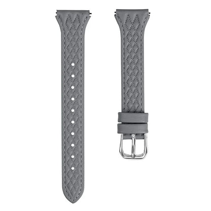 For Motorola Moto 360 42mm (2nd gen) Genuine Cow Leather Wristband Rhombus Imprinted Watch Strap