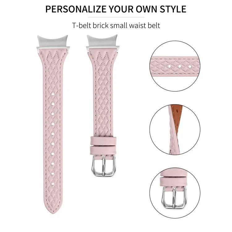 For Samsung Galaxy Watch4  /  Watch5  /  Watch4 Classic  /  Watch4 Active  /  Watch5 Active  /  Watch5 Pro Rhombus Watchband