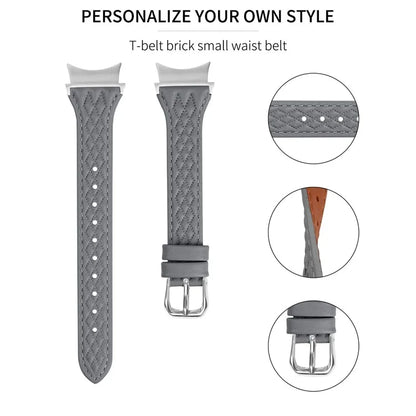 For Samsung Galaxy Watch4  /  Watch5  /  Watch4 Classic  /  Watch4 Active  /  Watch5 Active  /  Watch5 Pro Rhombus Watchband