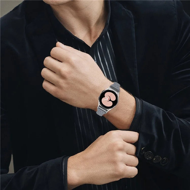 For Samsung Galaxy Watch4  /  Watch5  /  Watch4 Classic  /  Watch4 Active  /  Watch5 Active  /  Watch5 Pro Rhombus Watchband