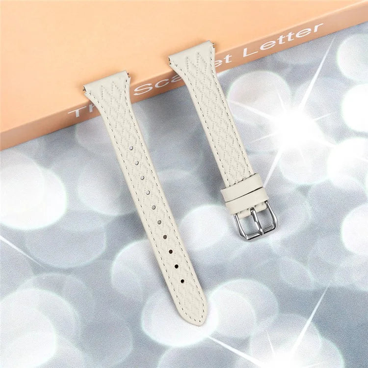 For Garmin Vivomove 3 / GarminMove 3 Watch Strap Top-Layer Cow Leather Watchband