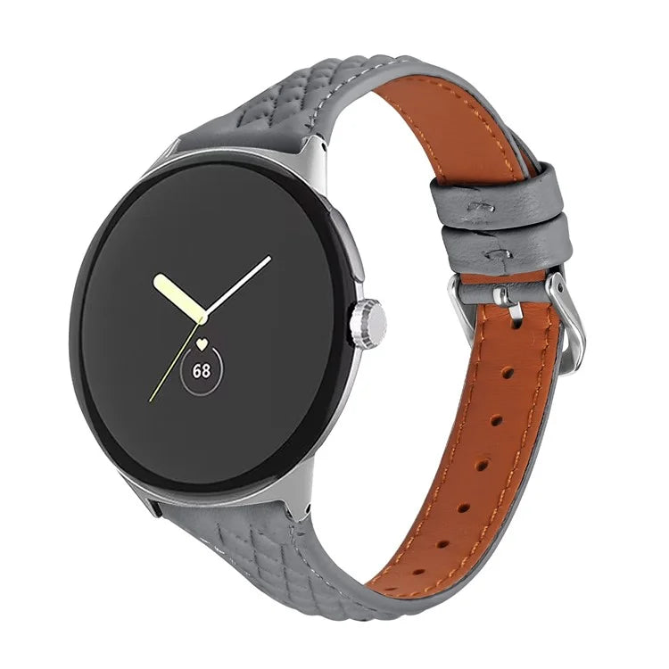 For Google Pixel Watch / Watch 2 Watch Strap Top-Layer Cow Leather Watch Band