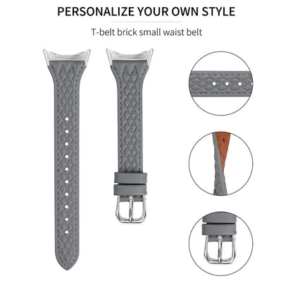 For Google Pixel Watch / Watch 2 Watch Strap Top-Layer Cow Leather Watch Band