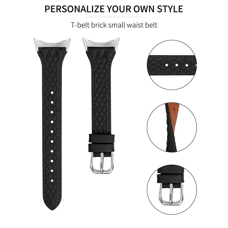 For Google Pixel Watch / Watch 2 Watch Strap Top-Layer Cow Leather Watch Band