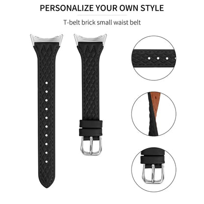 For Google Pixel Watch / Watch 2 Watch Strap Top-Layer Cow Leather Watch Band