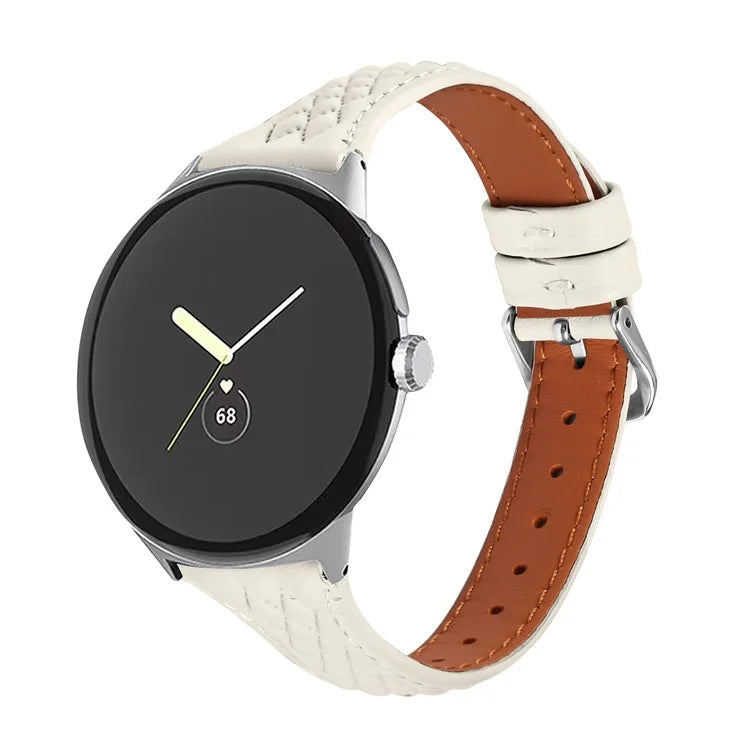 For Google Pixel Watch / Watch 2 Watch Strap Top-Layer Cow Leather Watch Band