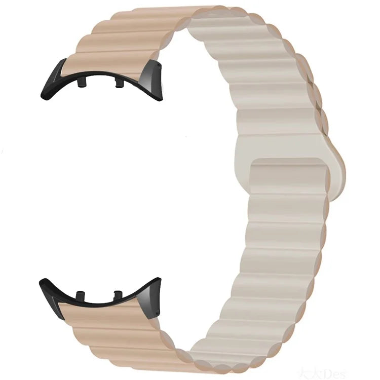 For vivo Watch 3 Magnetic Sport Loop Watch Band Silicone Dual Color Strap