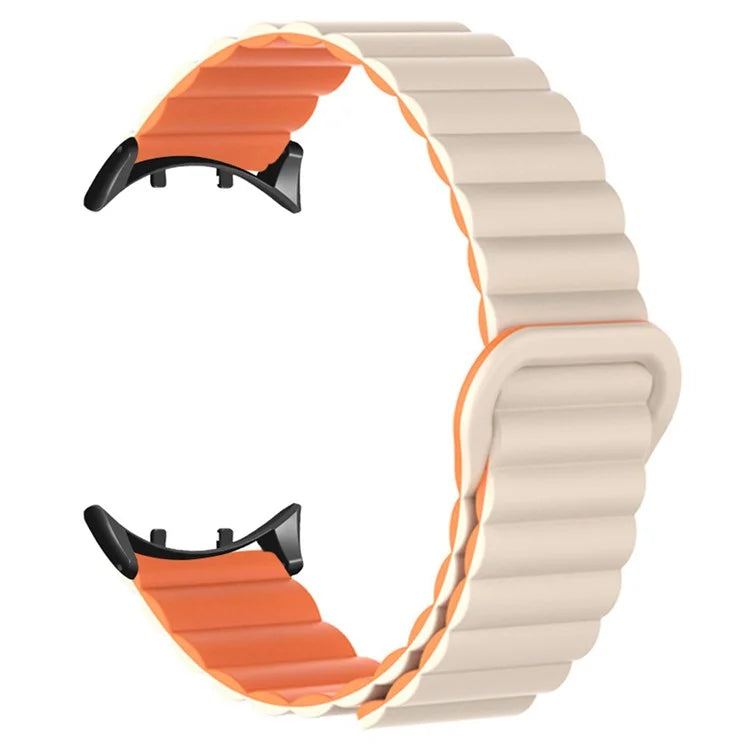 For vivo Watch 3 Magnetic Sport Loop Watch Band Silicone Dual Color Strap