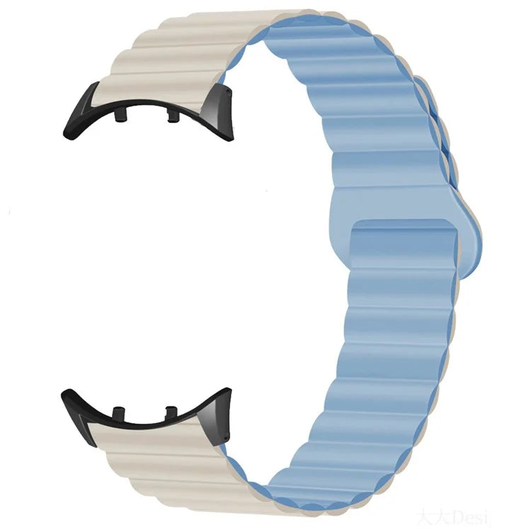 For vivo Watch 3 Magnetic Sport Loop Watch Band Silicone Dual Color Strap