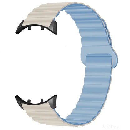 For vivo Watch 3 Magnetic Sport Loop Watch Band Silicone Dual Color Strap