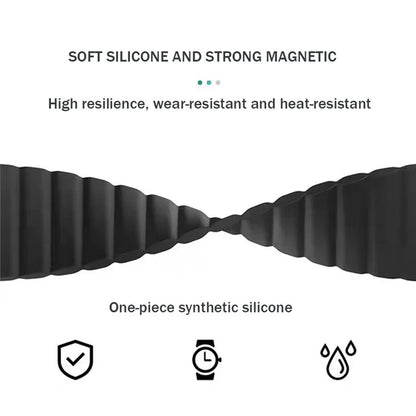 For vivo Watch 3 Magnetic Sport Loop Watch Band Silicone Dual Color Strap