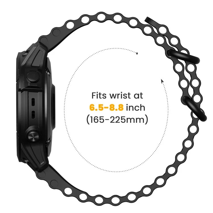 For Garmin Fenix 7 / Fenix 7 Pro Watch Strap 22mm Silicone Sport Band