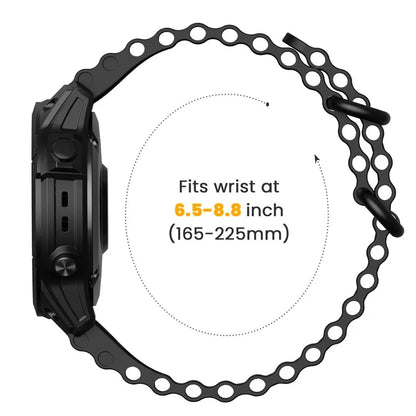 For Garmin Fenix 7 / Fenix 7 Pro Watch Strap 22mm Silicone Sport Band