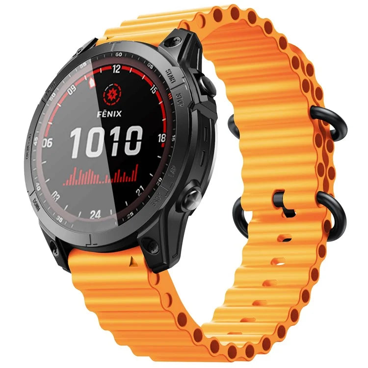 For Garmin Fenix 7 / Fenix 7 Pro Watch Strap 22mm Silicone Sport Band