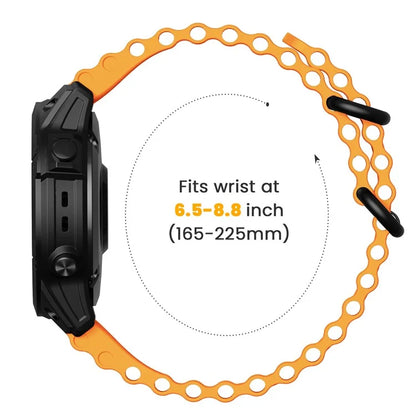 For Garmin Fenix 7 / Fenix 7 Pro Watch Strap 22mm Silicone Sport Band