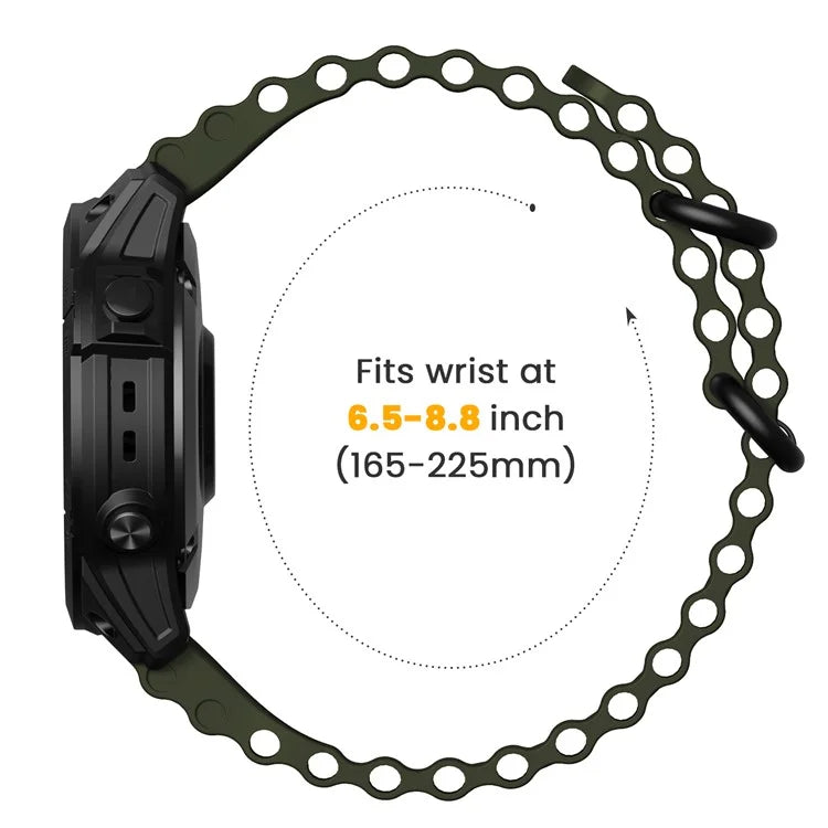 For Garmin Fenix 7 / Fenix 7 Pro Watch Strap 22mm Silicone Sport Band