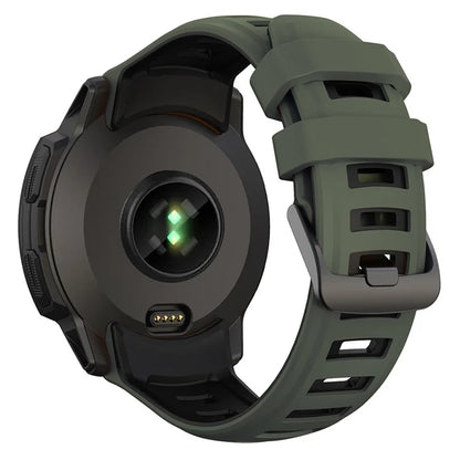 For Garmin Instinct 2X Silicone Watch Straps Dual Color Wrist Band