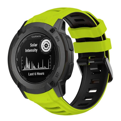 For Garmin Instinct 2X Silicone Watch Straps Dual Color Wrist Band