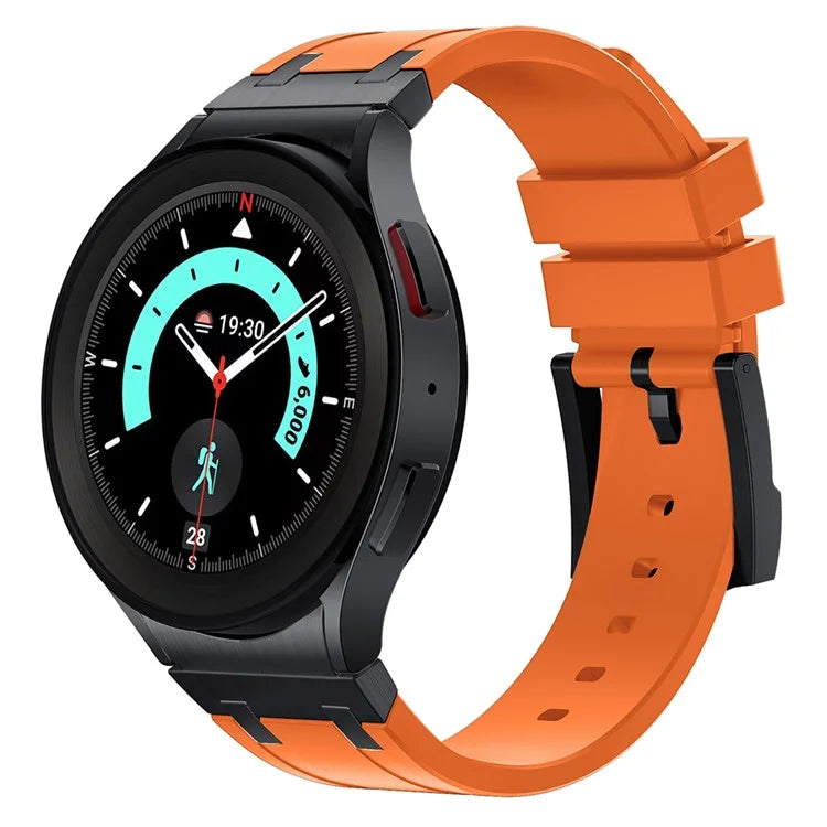 For Samsung Galaxy Watch4 / Watch 5 / Watch6 Watch Strap AP Silicone Band Waterproof