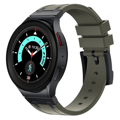 For Samsung Galaxy Watch4 / Watch 5 / Watch6 Watch Strap AP Silicone Band Waterproof
