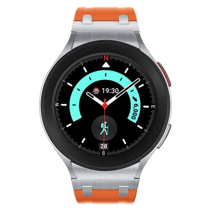 For Samsung Galaxy Watch4 / Watch 5 / Watch6 Watch Strap AP Silicone Band Waterproof