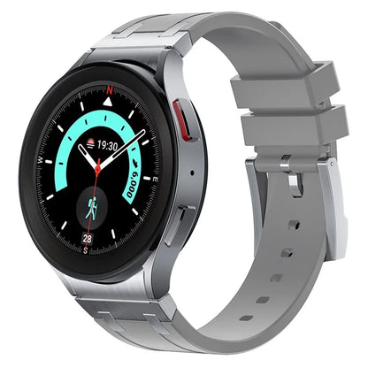 For Samsung Galaxy Watch4 / Watch 5 / Watch6 Watch Strap AP Silicone Band Waterproof