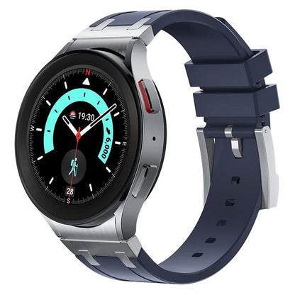 For Samsung Galaxy Watch4 / Watch 5 / Watch6 Watch Strap AP Silicone Band Waterproof