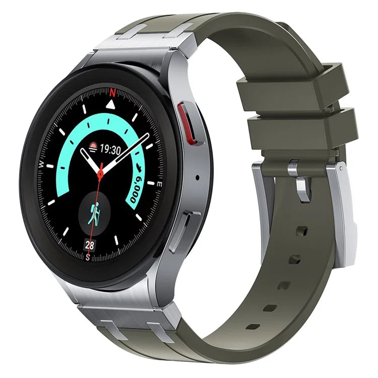 For Samsung Galaxy Watch4 / Watch 5 / Watch6 Watch Strap AP Silicone Band Waterproof