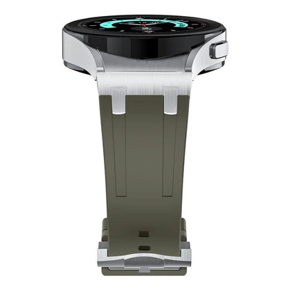 For Samsung Galaxy Watch4 / Watch 5 / Watch6 Watch Strap AP Silicone Band Waterproof