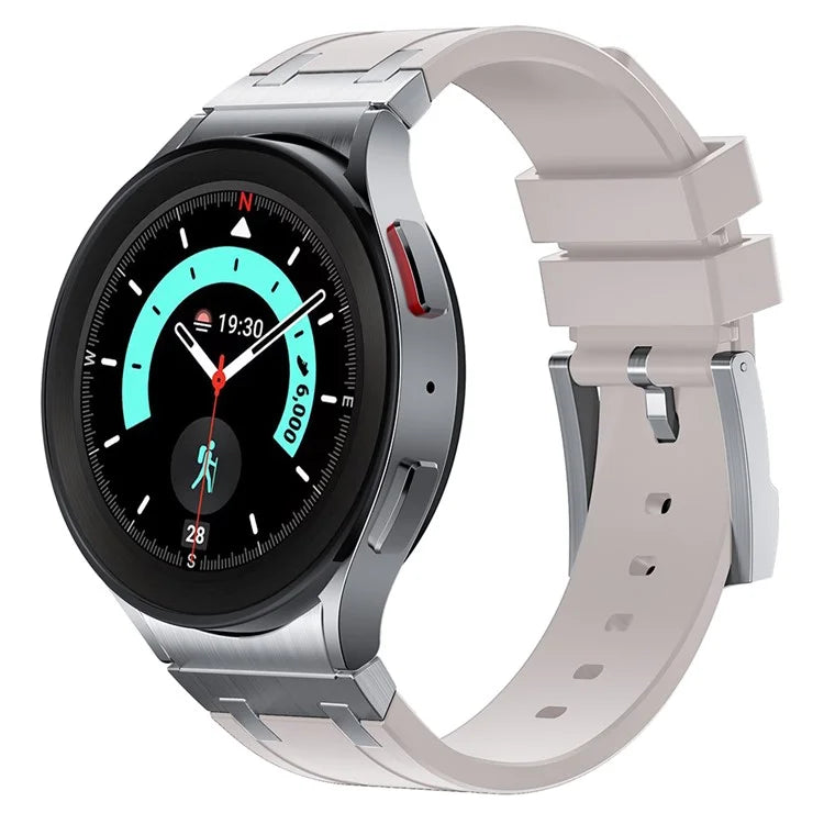 For Samsung Galaxy Watch4 / Watch 5 / Watch6 Watch Strap AP Silicone Band Waterproof