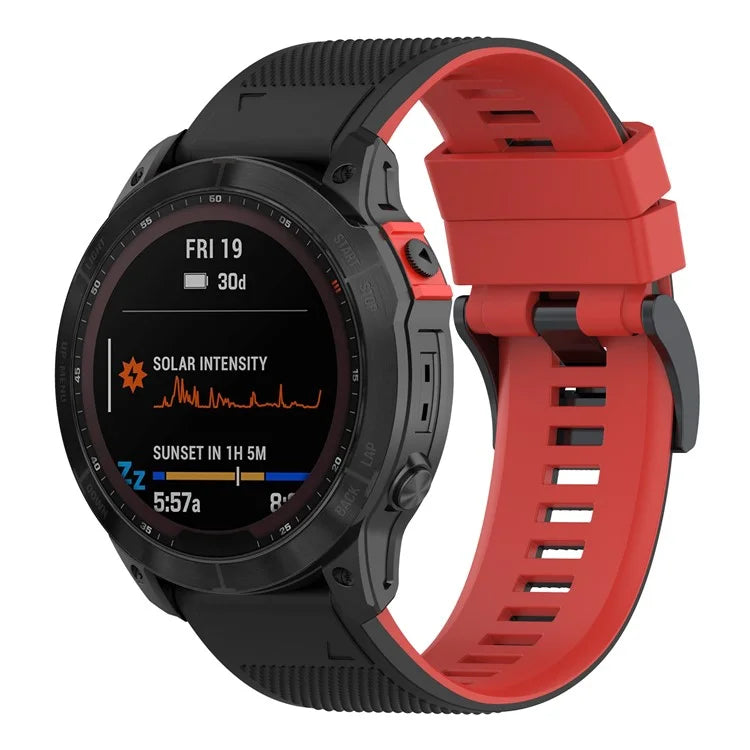 KALEBOL KLB-SSGJ-001 For Garmin Fenix 7 / Fenix 7 Pro Sport Straps 22mm Silicone Watch Band