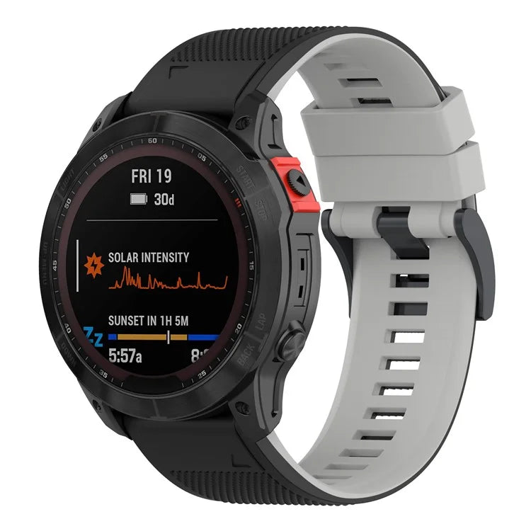 KALEBOL KLB-SSGJ-001 For Garmin Fenix 7 / Fenix 7 Pro Sport Straps 22mm Silicone Watch Band
