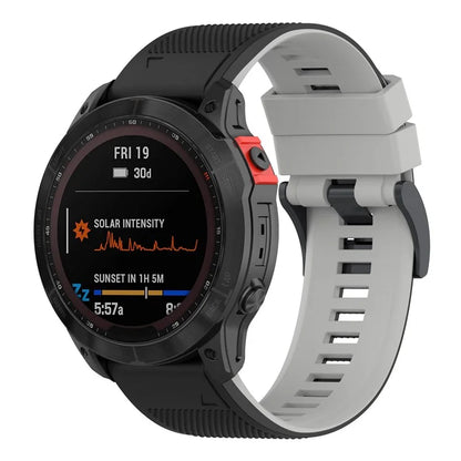 KALEBOL KLB-SSGJ-001 For Garmin Fenix 7 / Fenix 7 Pro Sport Straps 22mm Silicone Watch Band