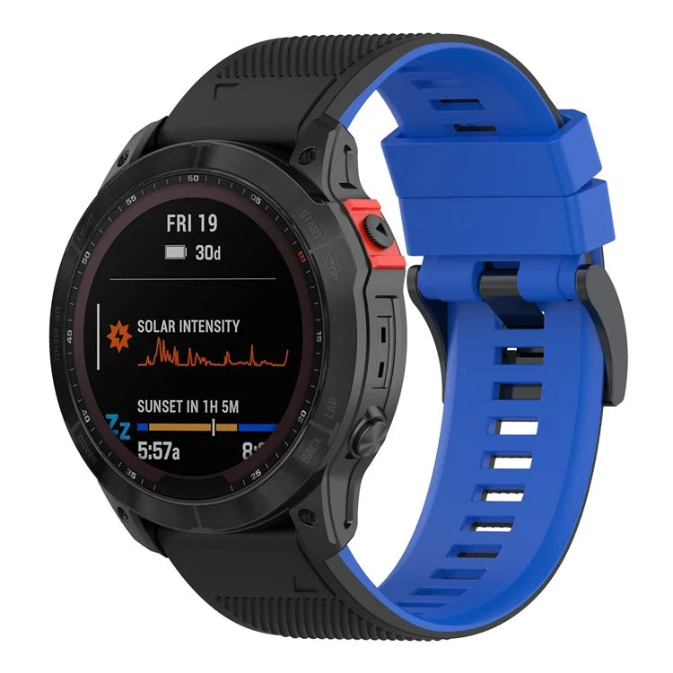 KALEBOL KLB-SSGJ-001 For Garmin Fenix 7 / Fenix 7 Pro Sport Straps 22mm Silicone Watch Band